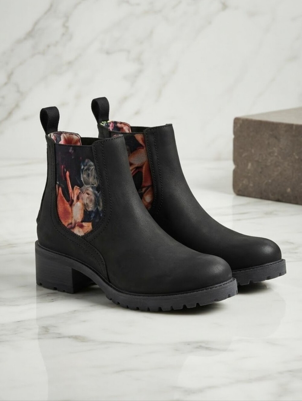 Bulle Olibem Floral Chelsea Boot - New Size 5.5 (35)